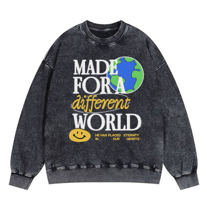 Made For Diffrent World Christian Washed Sweatshirt