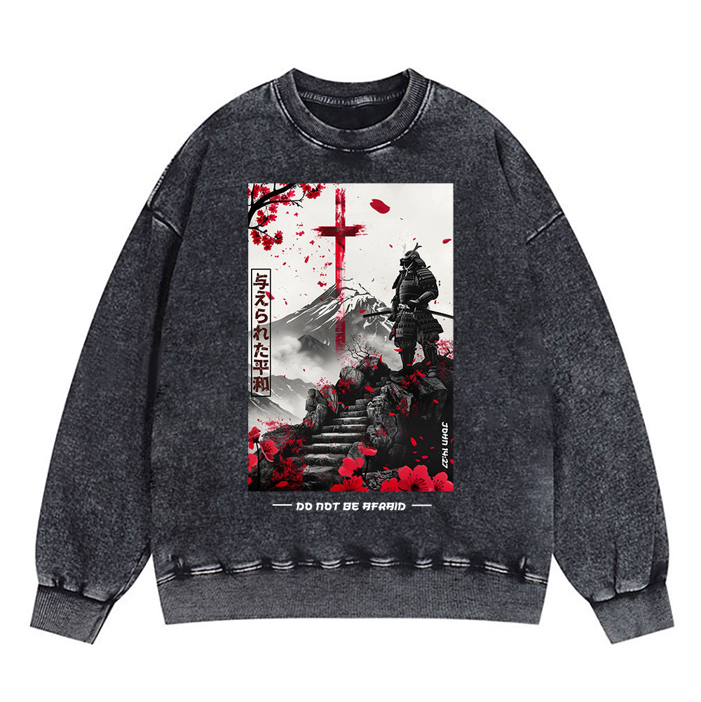 God Gives His Toughest Battles To His Silliest Goose Christian Washed Sweatshirt Sale - GuidingCross