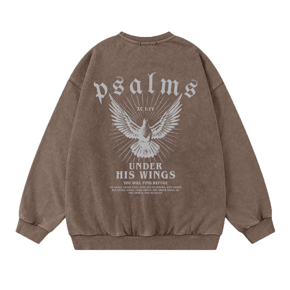 God Gives His Toughest Battles To His Silliest Goose Christian Washed Sweatshirt Sale - GuidingCross