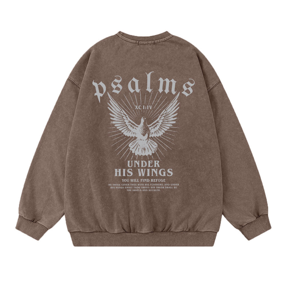 God Gives His Toughest Battles To His Silliest Goose Christian Washed Sweatshirt Sale - GuidingCross