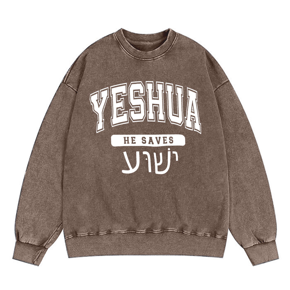 Yeshua Christian Washed Sweatshirt