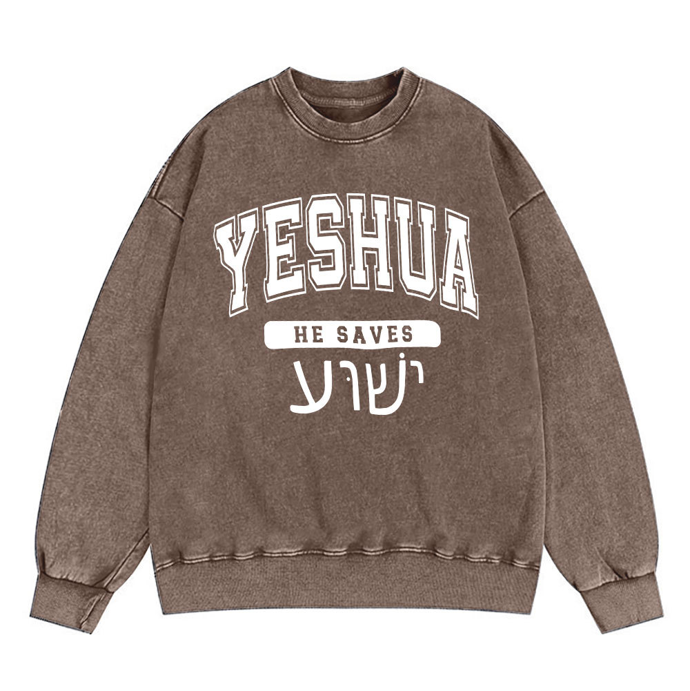 Yeshua Christian Washed Sweatshirt