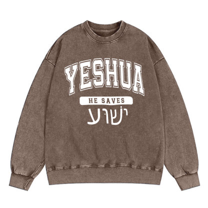 Yeshua Christian Washed Sweatshirt
