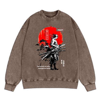 You Gave Me Strength Christian Washed Sweatshirt