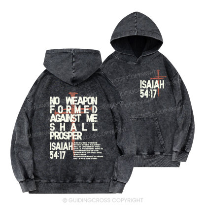 No Weapon Christian Washed Hoodie 