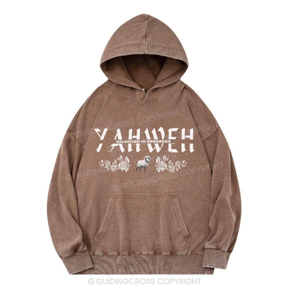 YAHWEH Christian Washed Hoodie 