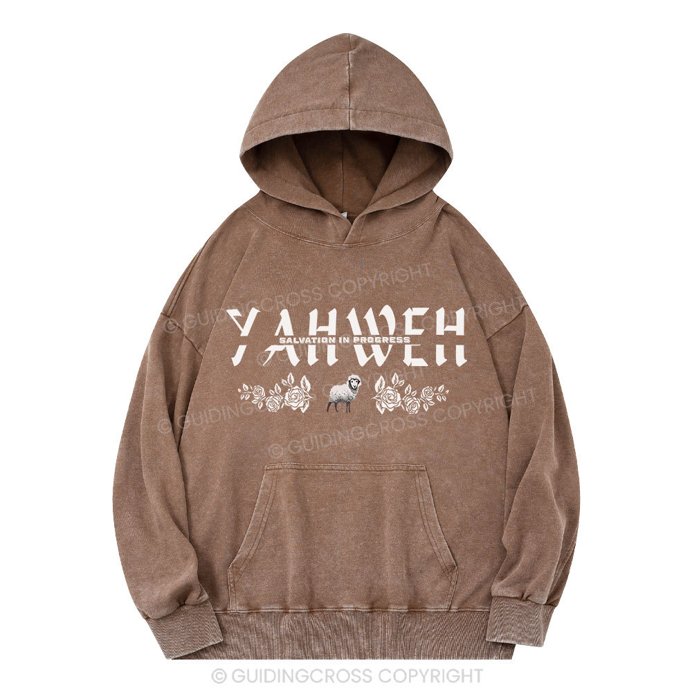 YAHWEH Christian Washed Hoodie 