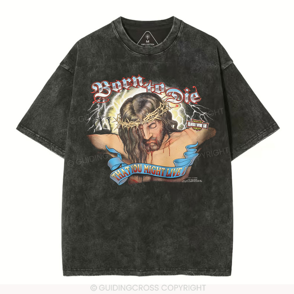 Double-sided sample washed T-Shirt Sale - GuidingCross