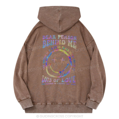 Dear Person Behind Me Christian Washed Hoodie