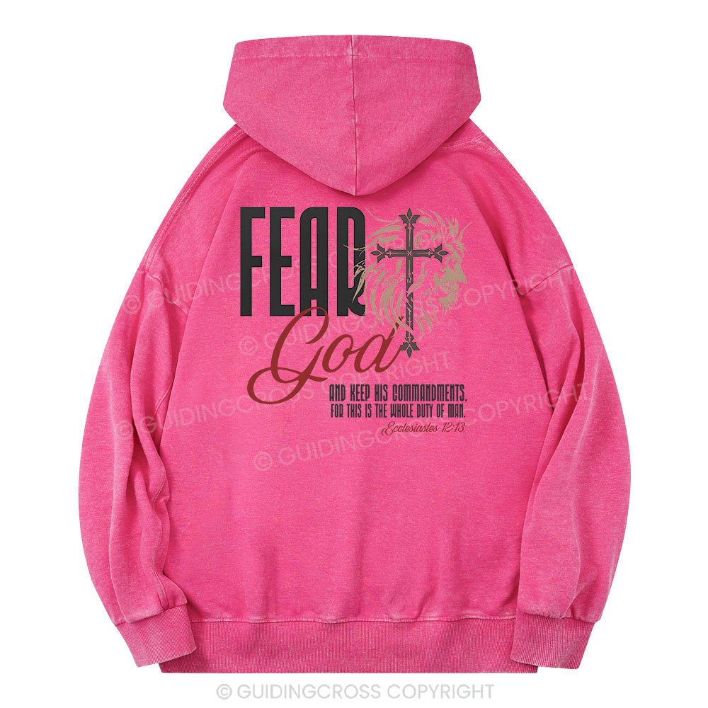 Fead God Christian Washed Hoodie