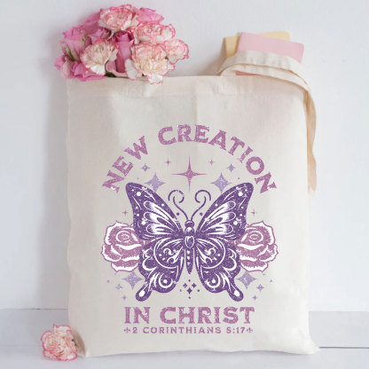 New Creation Christian Canvas Tote Bag