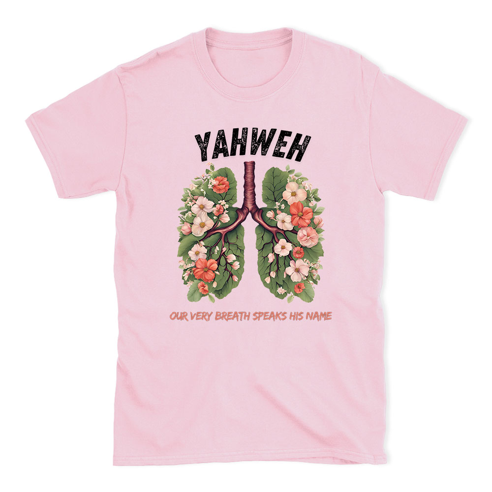 Yahweh Leaf Flower Lung Christian T-Shirt