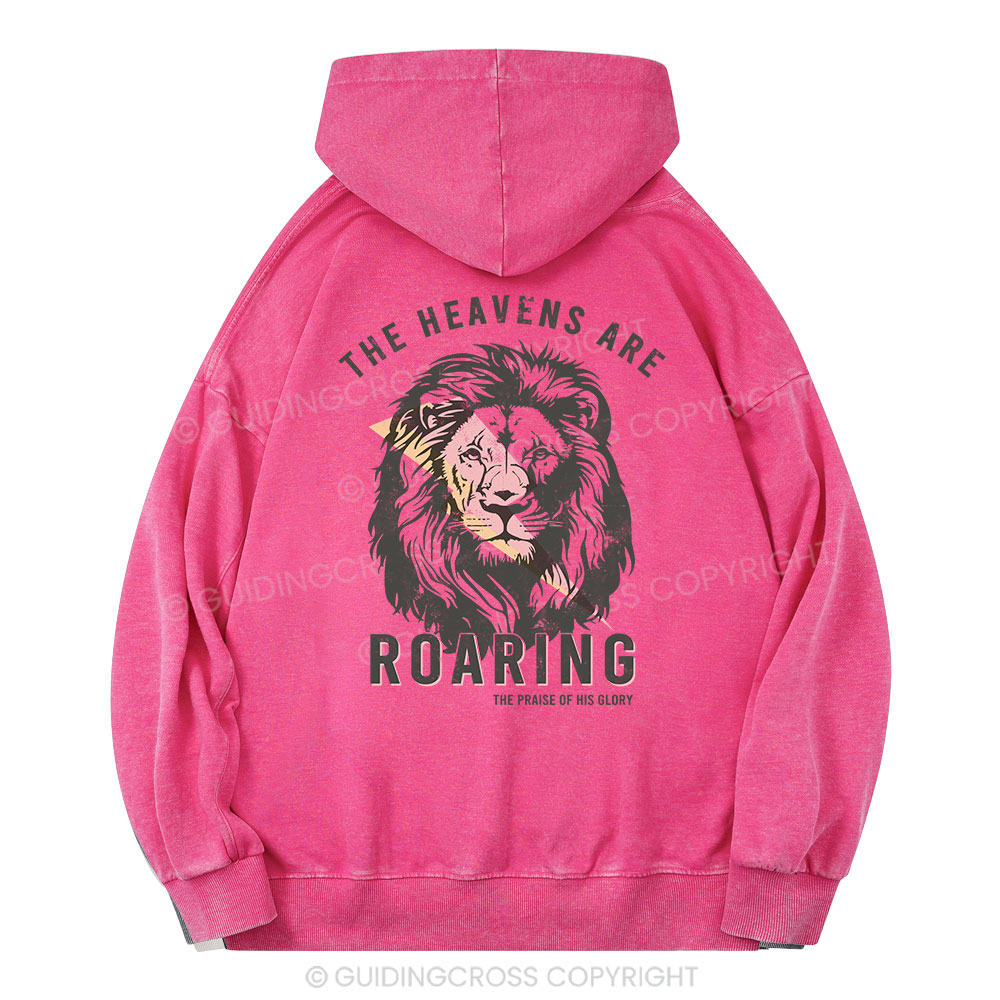 The Heavens Are Roaring Christian Washed Hoodie