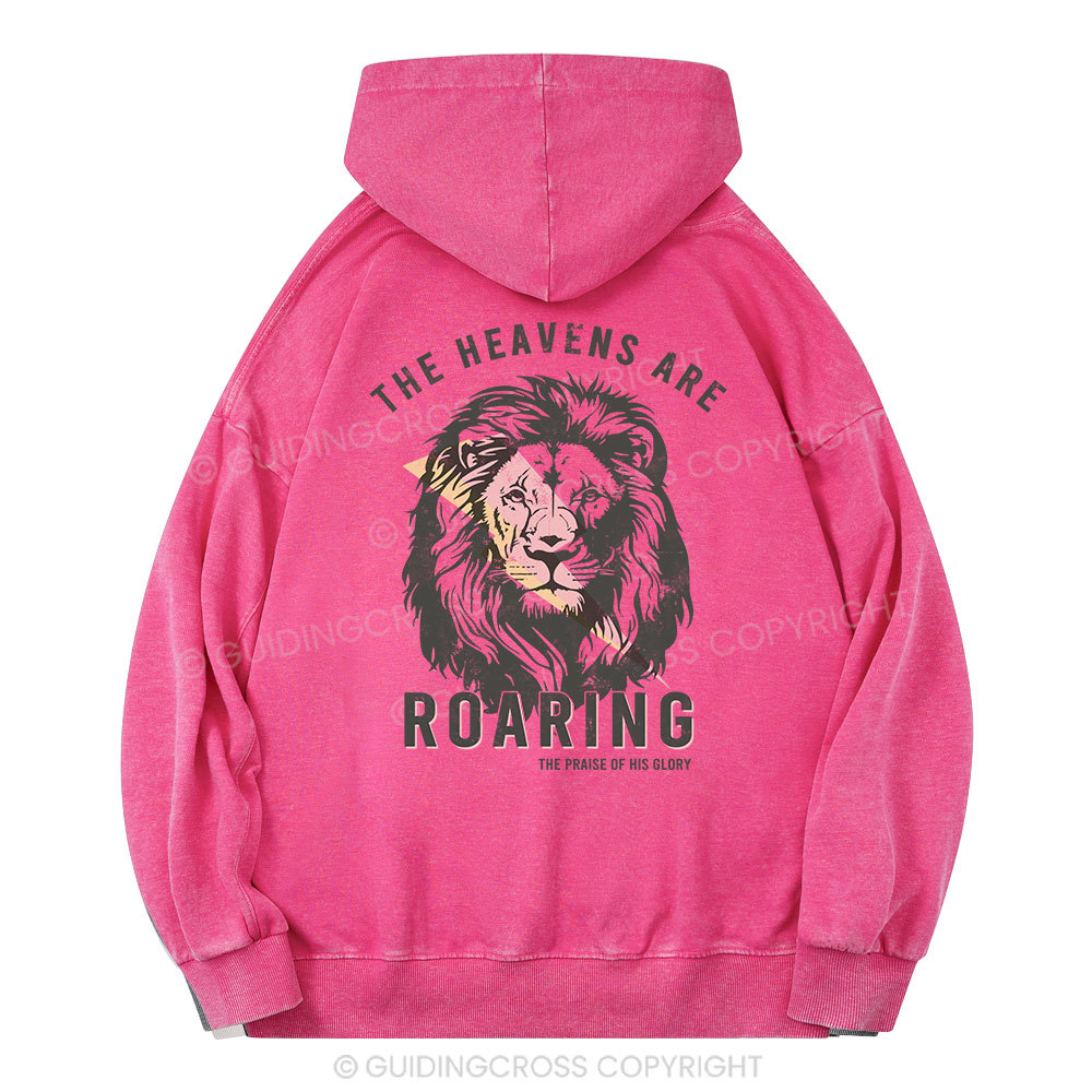 The Heavens Are Roaring Christian Washed Hoodie