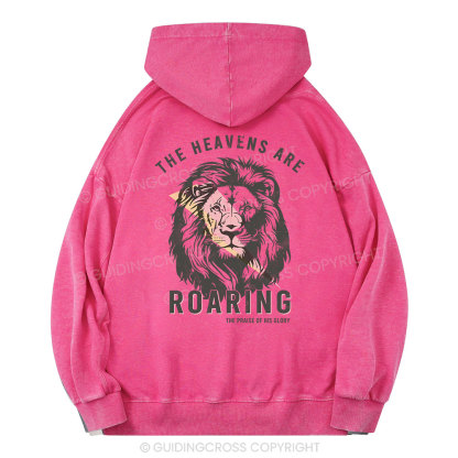 The Heavens Are Roaring Christian Washed Hoodie