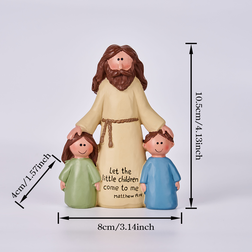 Let The Little Children Come To Me Resin Christmas Ornament