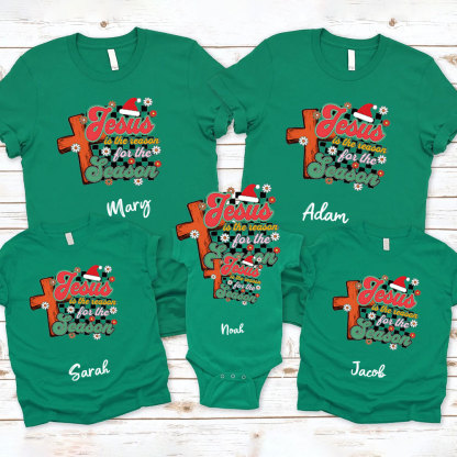 Personalized Jesus Is The Reason For The Season Family Matching Shirts