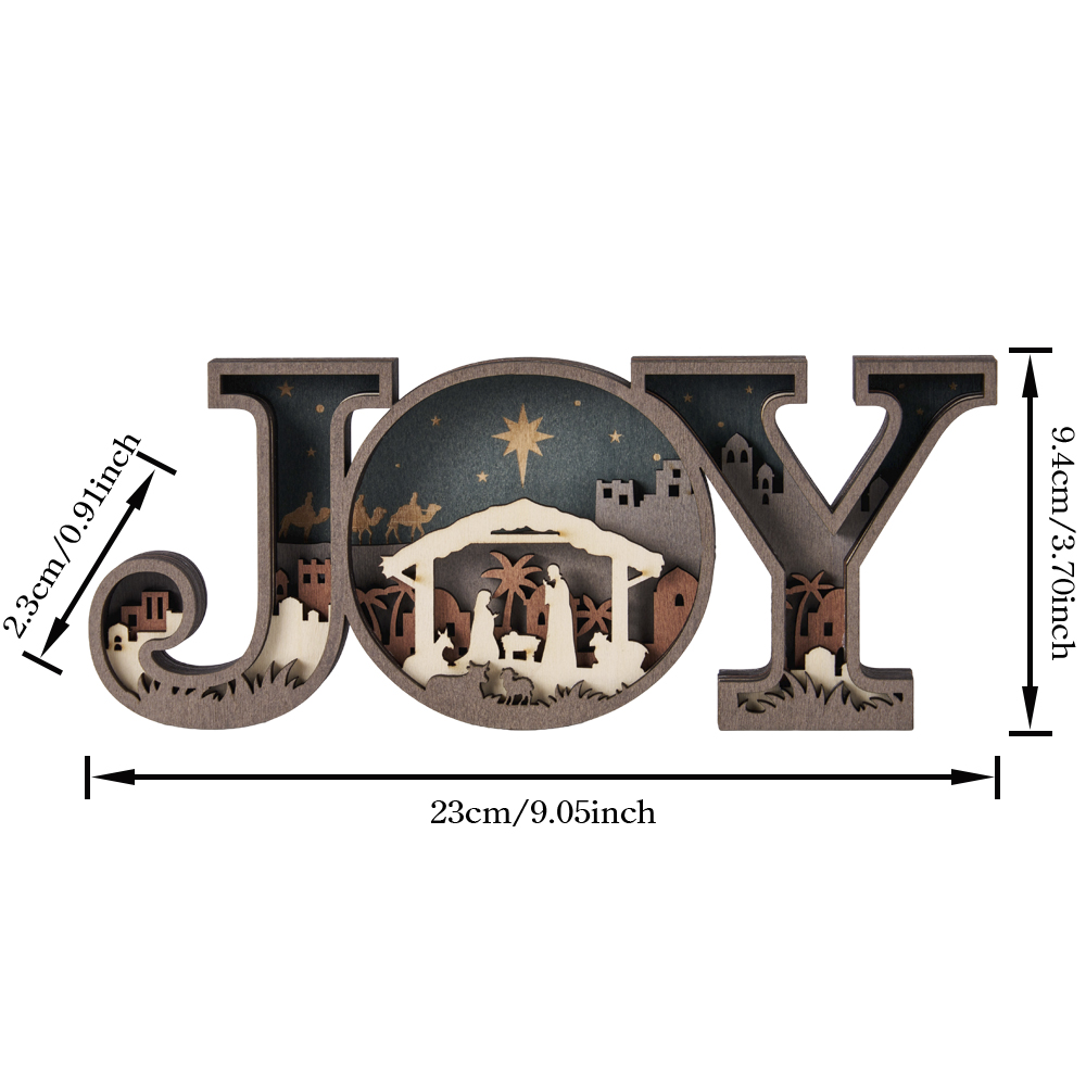 Christmas Frame Of Mind Christian Wood Ornament