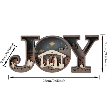 Christmas Frame Of Mind Christian Wood Ornament