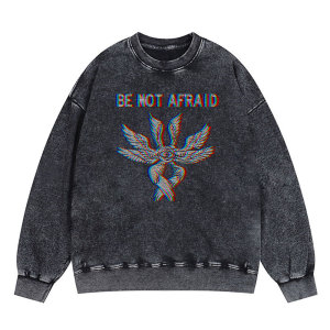 Image of Be Not Afraid Christian Washed Sweatshirt