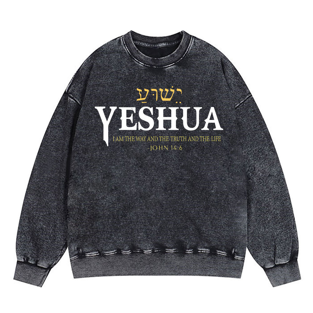 YESHUA Christian Washed Sweatshirt