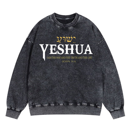 YESHUA Christian Washed Sweatshirt