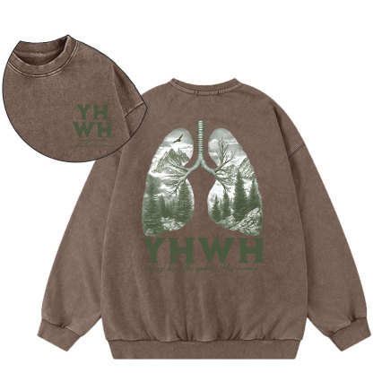 YHWH Christian Washed Sweatshirt