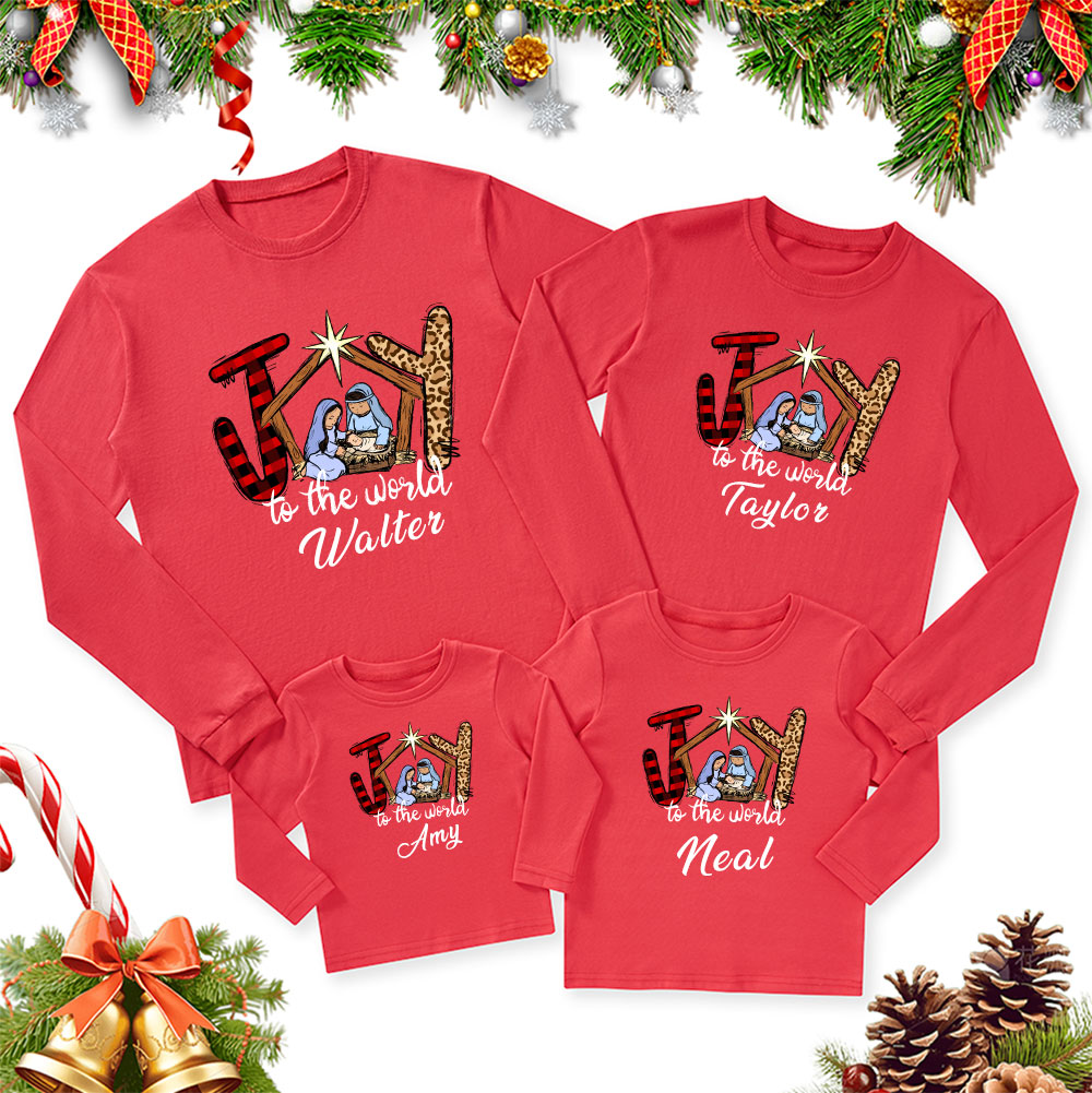 Sample Christmas Family Matching Long Sleeve T-Shirt Sale - GuidingCross