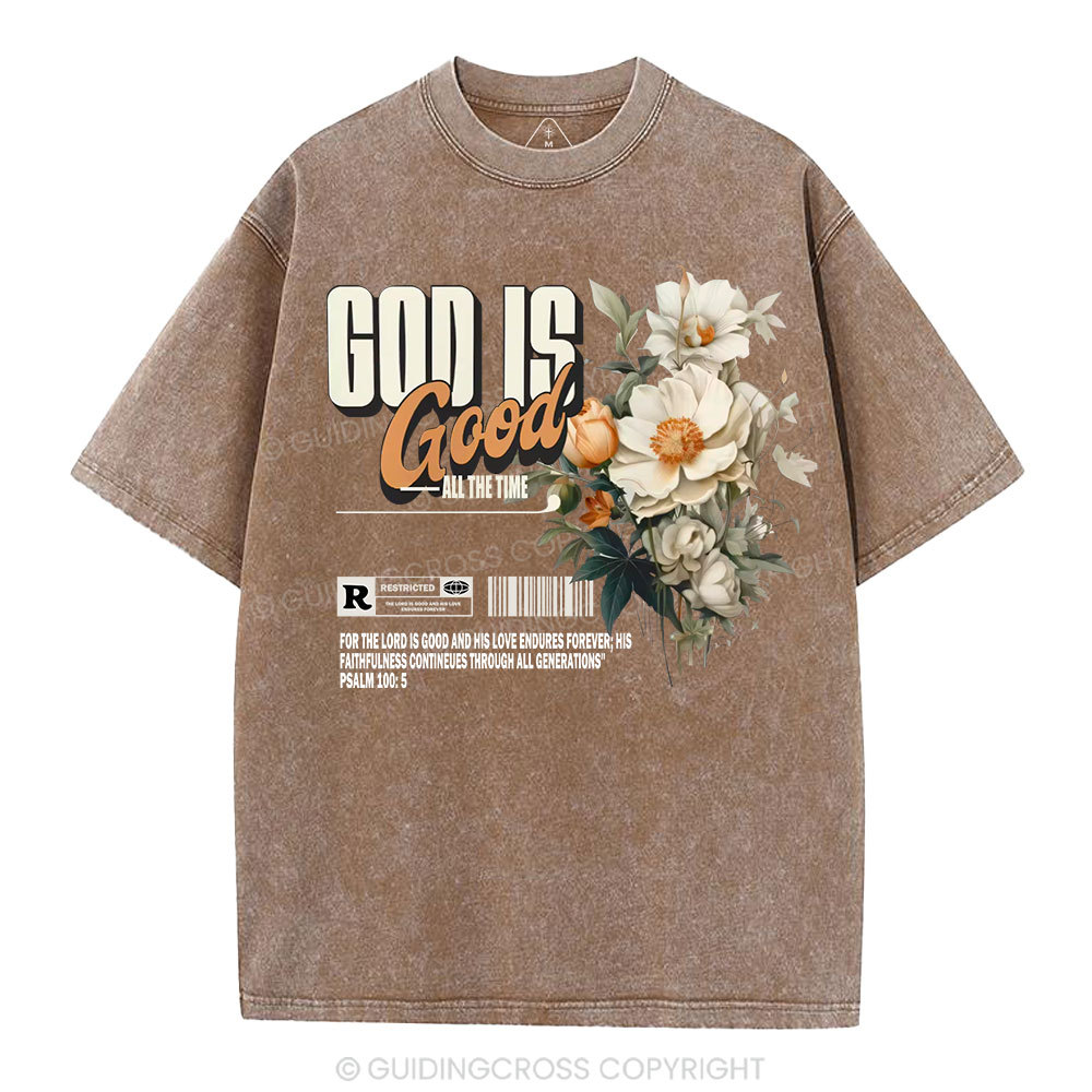 God Is Good Christian Washed T-Shirt Sale - GuidingCross