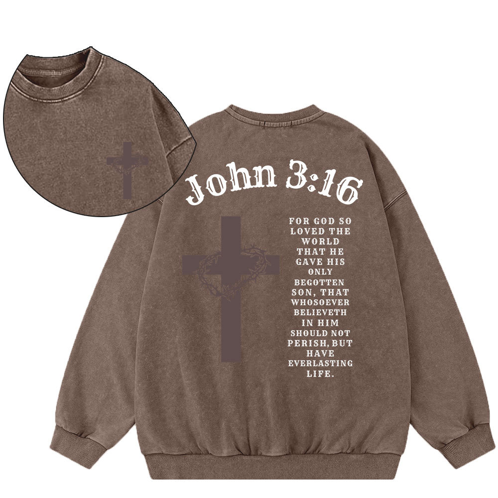 Faith Apparel Christian Washed Sweatshirt
