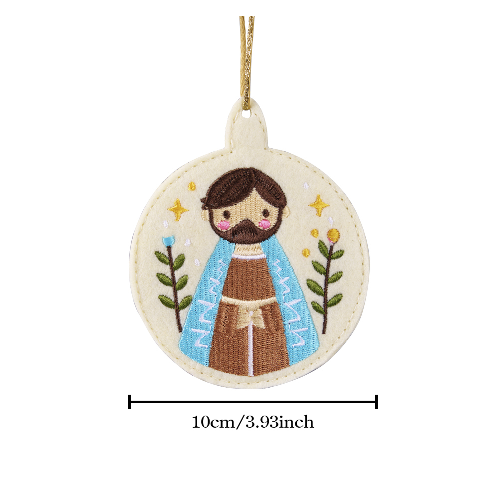 Christ Christmas Felt Pendant