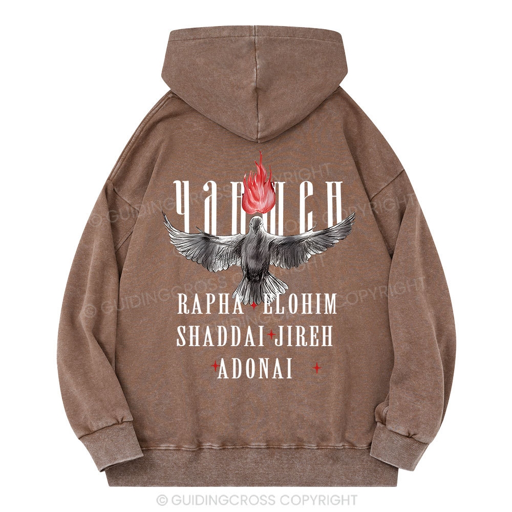 Yahweh Christian Washed Hoodie