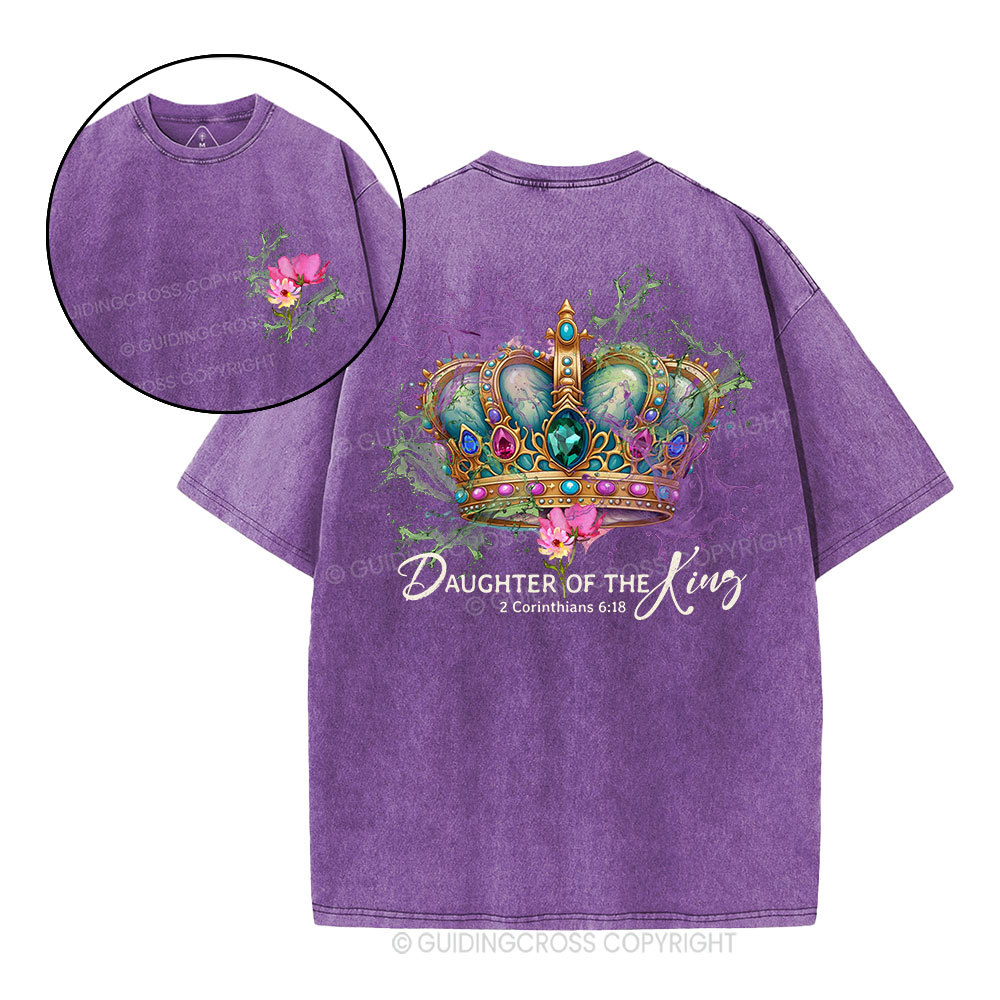 Double-sided sample washed T-Shirt Sale - GuidingCross