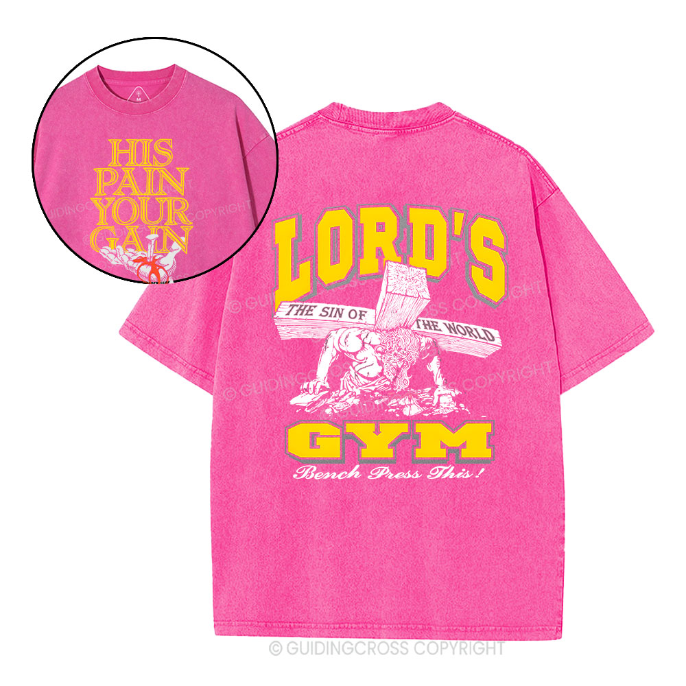 Lord's Gym Christian Washed T-Shirt Sale - GuidingCross