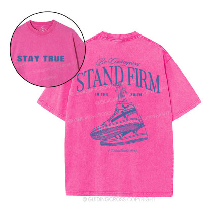 Stand Firm Christian Washed T-Shirt