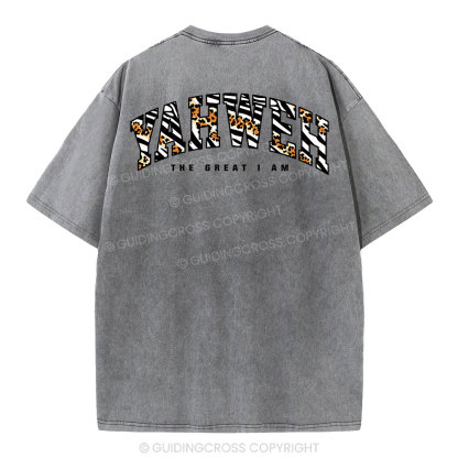 Yahweh Christian Washed T-Shirt