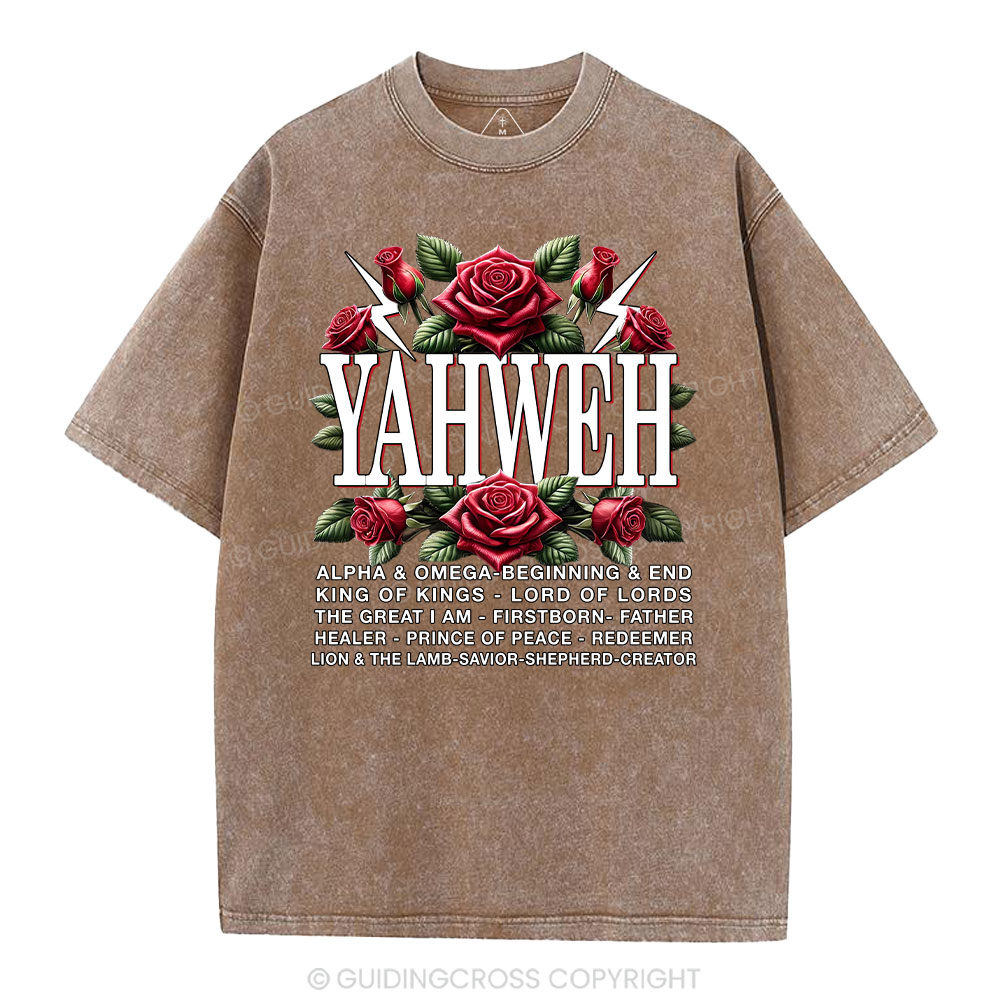 Yahweh Christian Washed T-Shirt