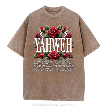 Yahweh Christian Washed T-Shirt