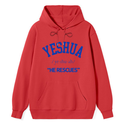 Yeshua He Rescues Classic Christian Hoodie