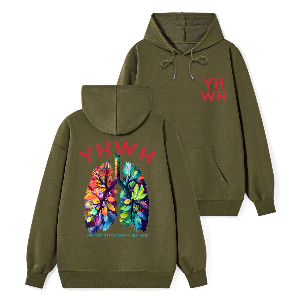 YHWH Leaf Classic Christian Hoodie