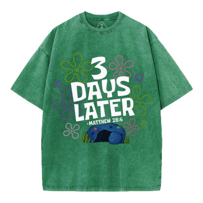 3 Days Later Christian Washed T-Shirt