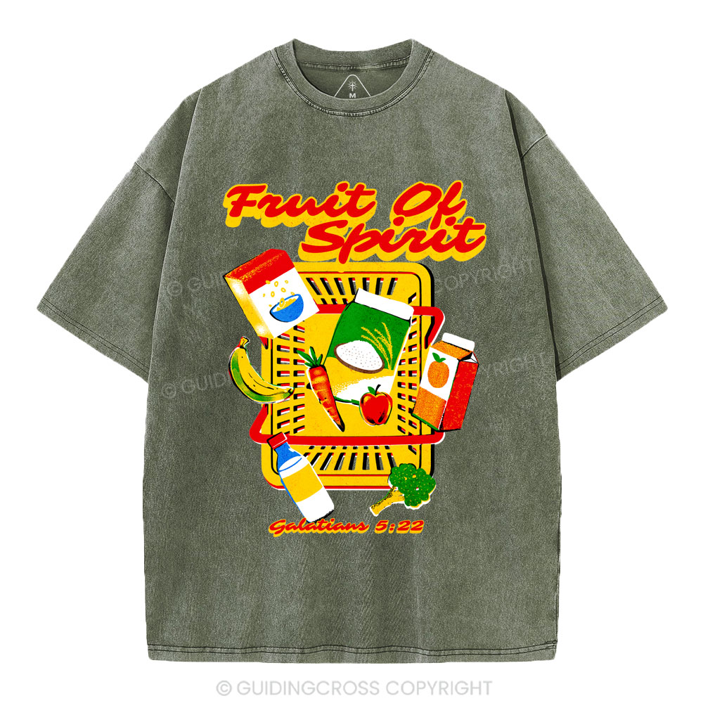 Fruit Of The Spirit Christian Washed T-Shirt