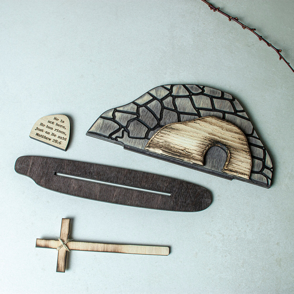 Easter Empty Tomb Wooden Decoration