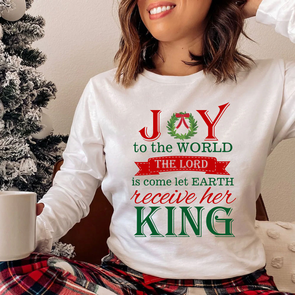 Joy To The World Christian Long Sleeve T-Shirt