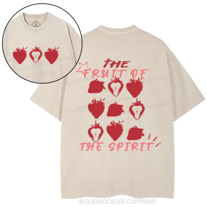 The Fruit Of The Spirit Christian Washed T-Shirt