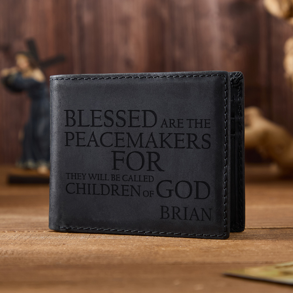 Personalized Bible Verses Leather Wallet
