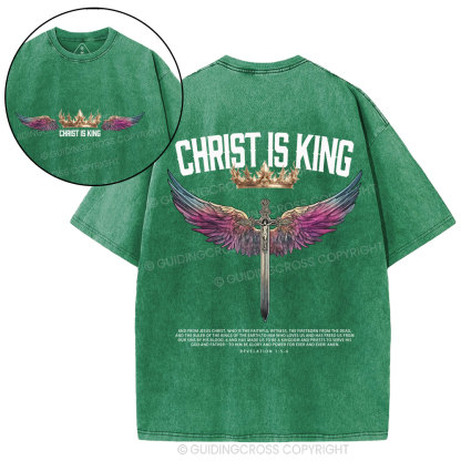 Christ Is King Christian Washed T-Shirt