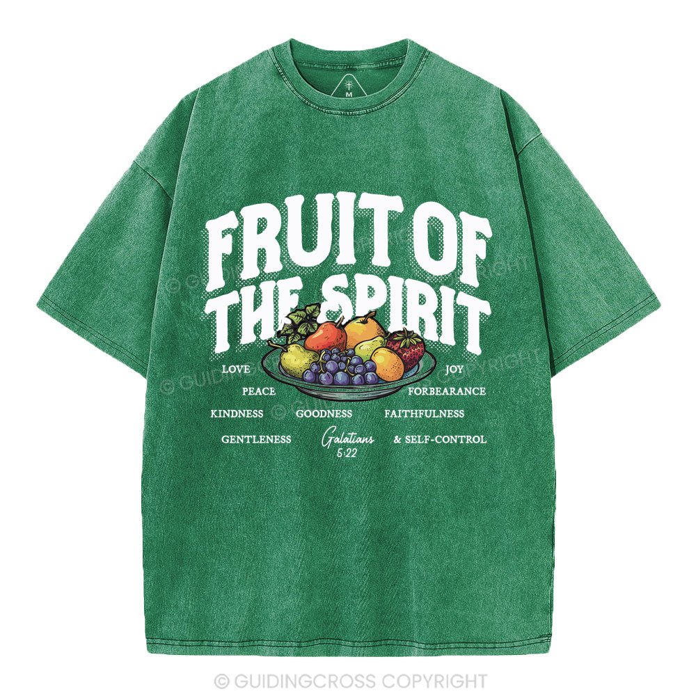 Fruit Of The Spirit Christian Washed T-Shirt