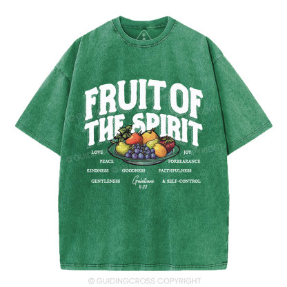 Fruit Of The Spirit Christian Washed T-Shirt