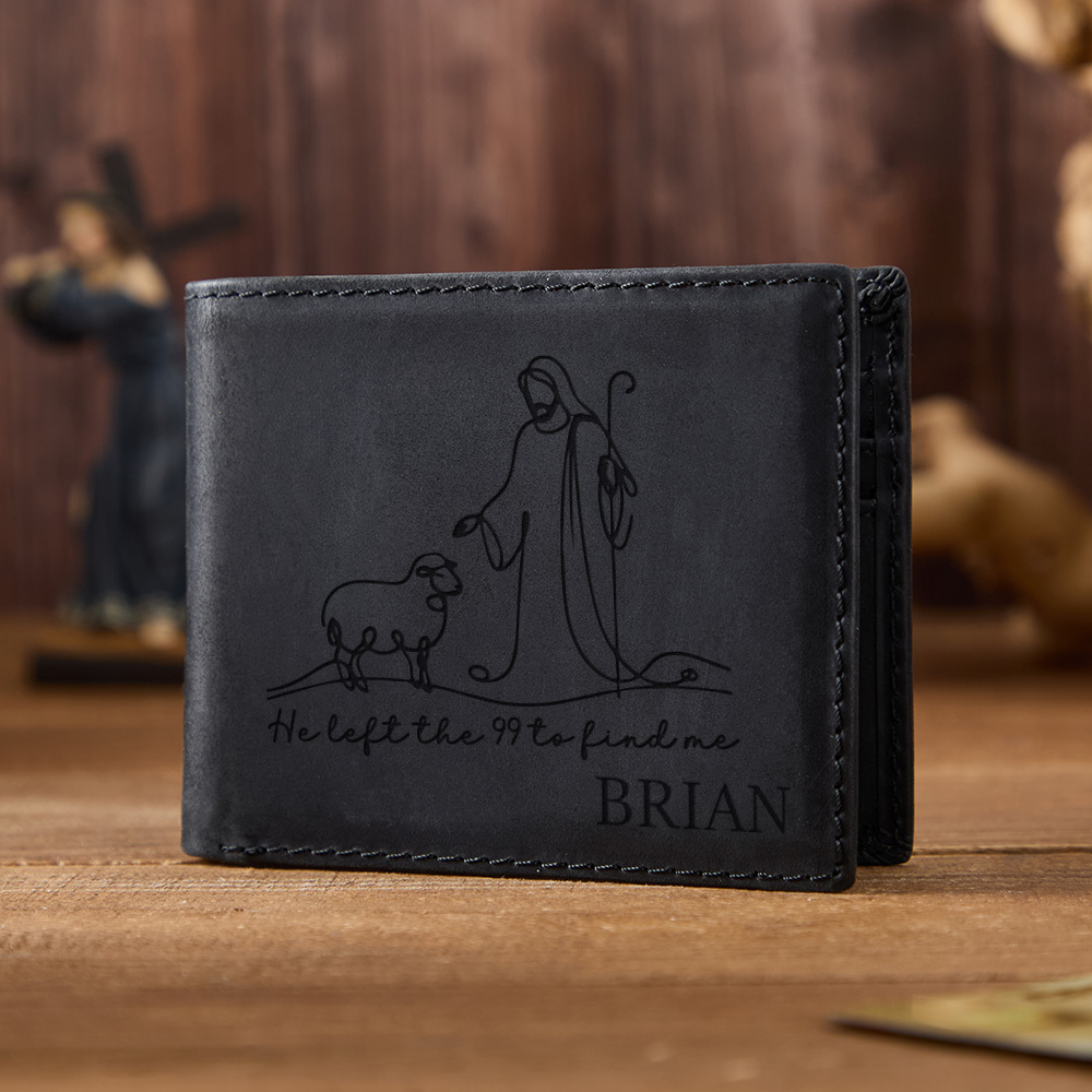 Personalized Dove Leather Wallet Sale - GuidingCross